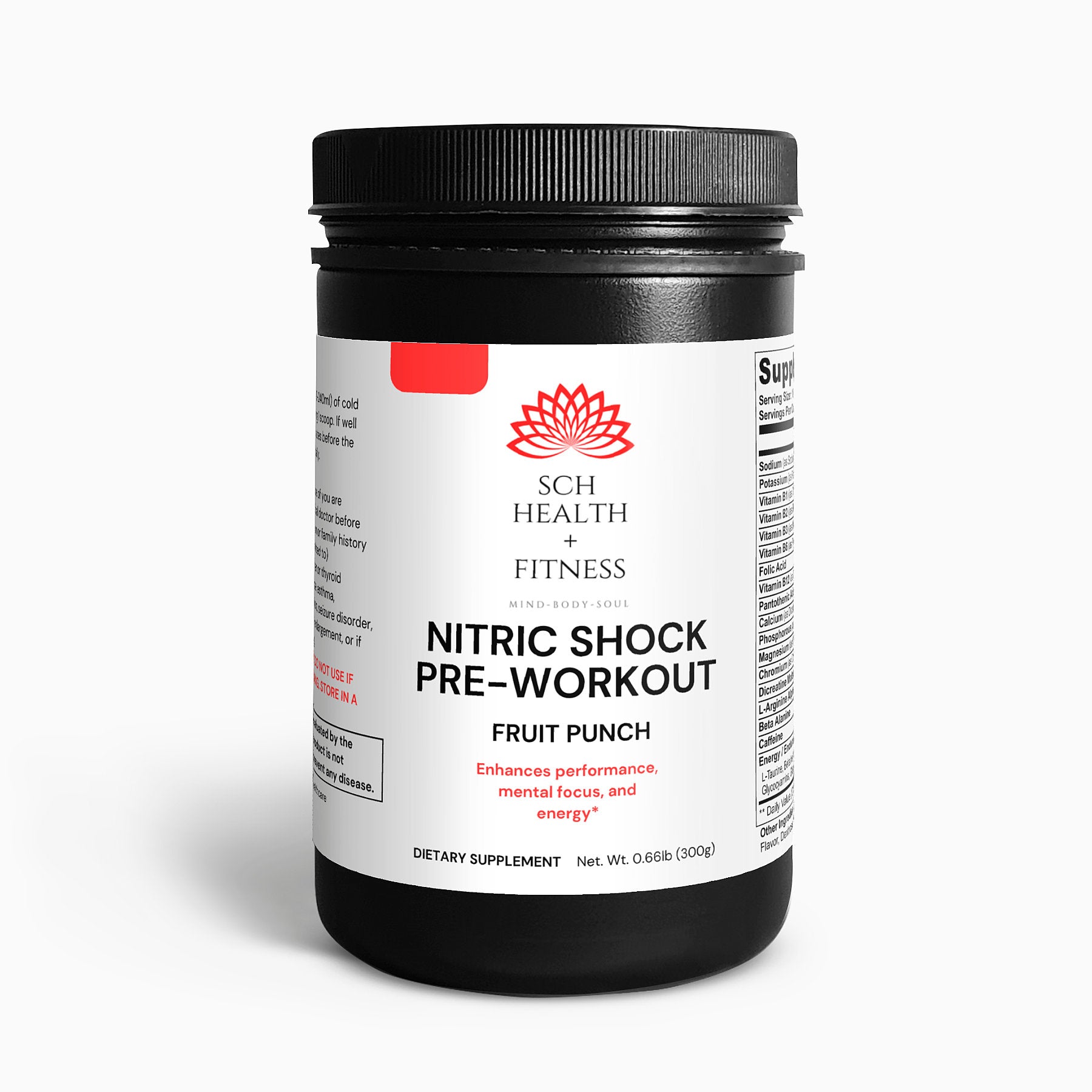 Nitric Shock Pre-Workout Powder (Fruit Punch)
